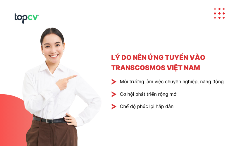 Lý do nên ứng tuyển vào Transcosmos Việt Nam